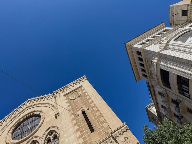 Church sky photograph by GK3000